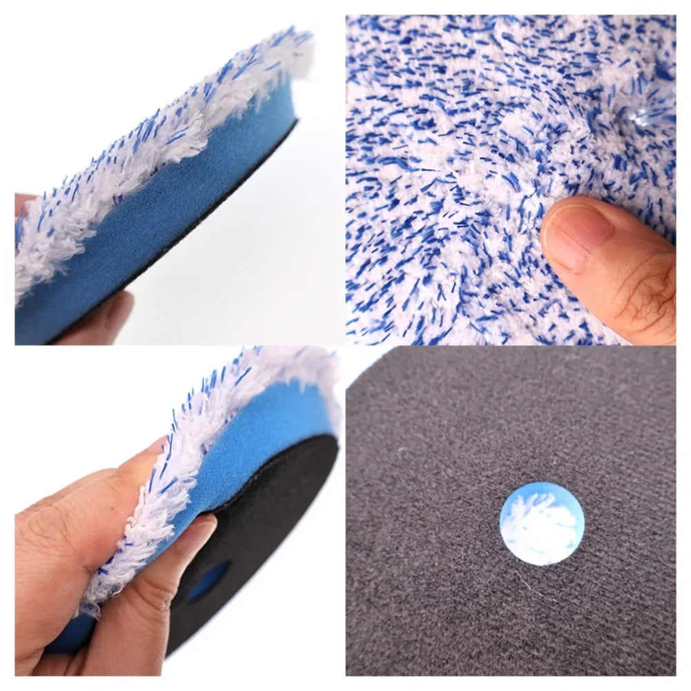 5-Inch Microfiber Car Polishing & Buffing Pad | Waxing Tool
