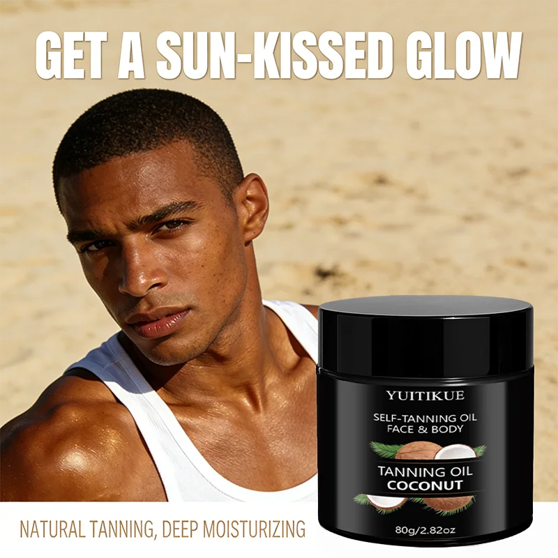 YUITIKUE Coconut Self-Tanning Oil – Natural Glow 80g