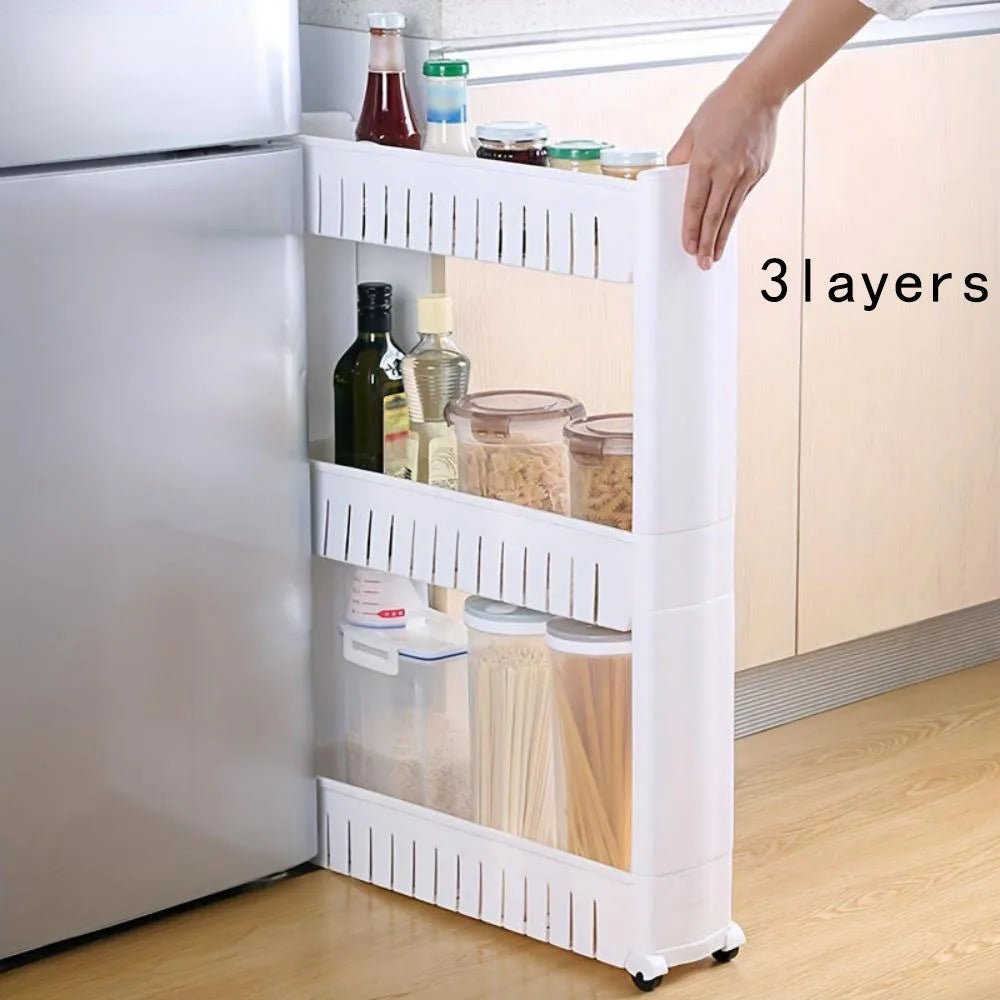 Crack Organizer Removable Shelf Wheels Multifunctional Suitable