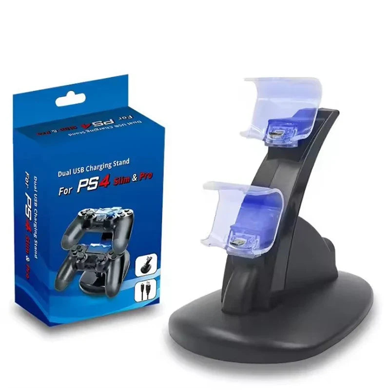 PS4 Dual Controller Charging Stand with LED – PS4/Pro/Slim