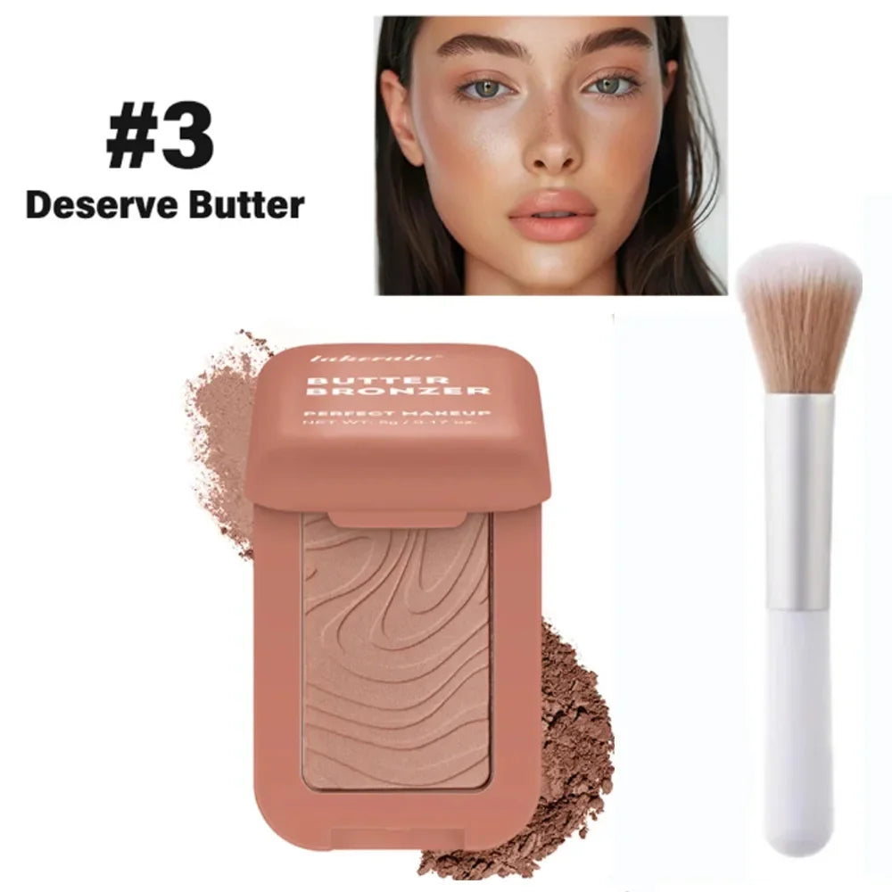 Buttermelt Bronzer Powder Palette – 8 Shades, Matte Finish