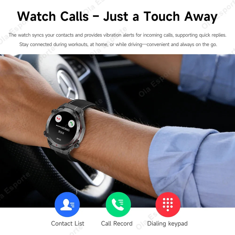 Military Men Smart Watch Health Monitor Wireless Call Smartwatch