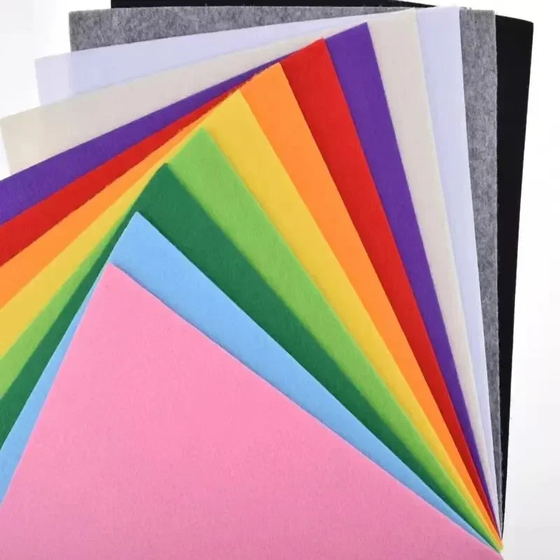 40-Pack Assorted Felt Fabric Sheets | DIY Craft Squares