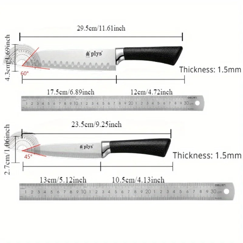 CMGF Stainless Steel Fruit Paring Knife – Sharp 17.5cm Blade