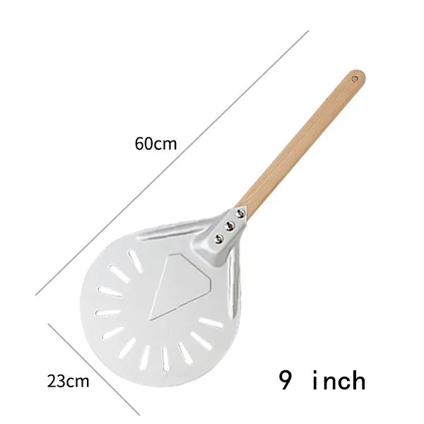 PGY Perforated Pizza Peel 7/8/9 Inch – Aluminum Wood Handle