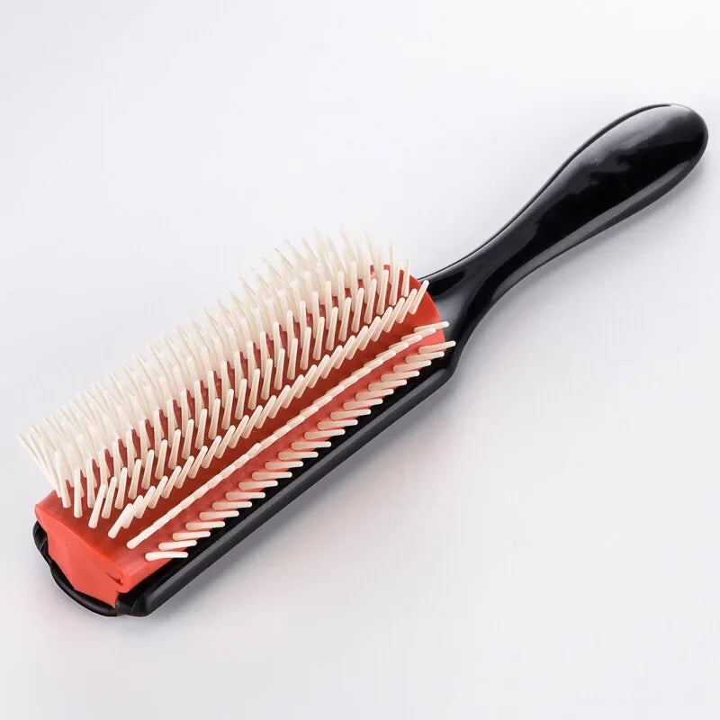 5-Pack 9-Row Hair Detangler Brush & Scalp Massager Comb
