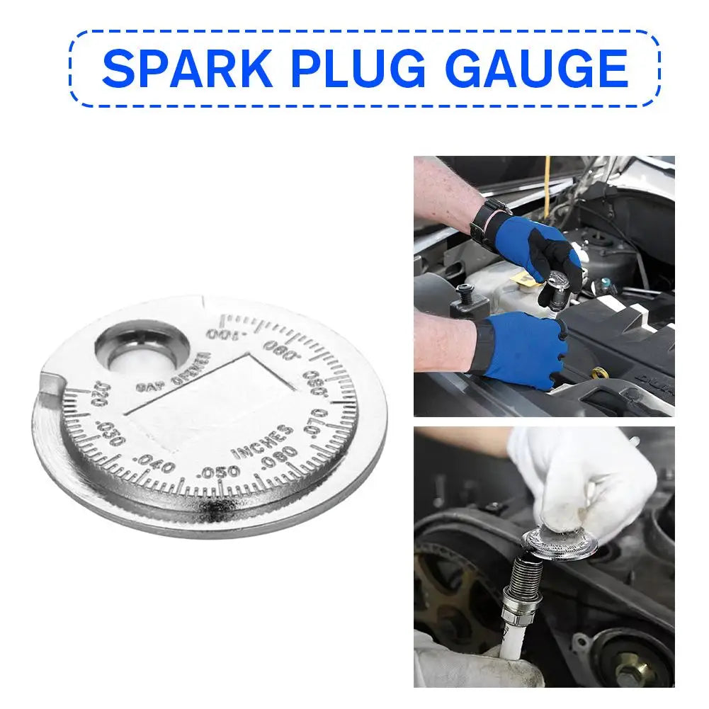 0 6- Spark Plug Gauge Gap Tool 02- Coin Feeler Motorcycle Car