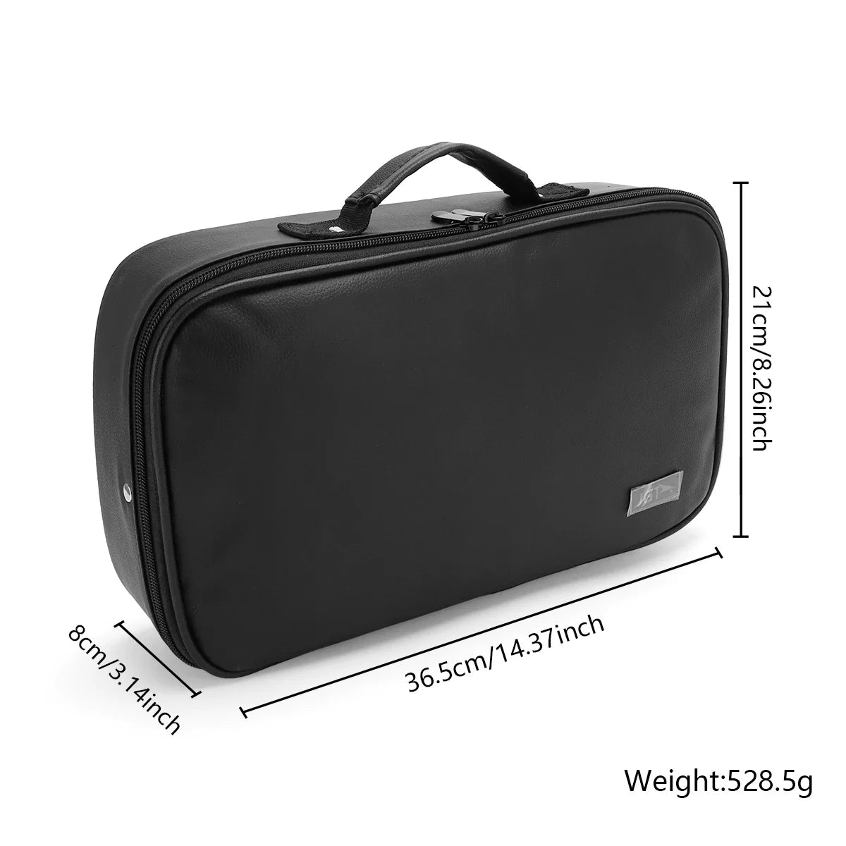Large Waterproof Leather Cosmetic Bag & Makeup Organizer