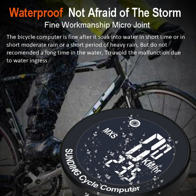 Wireless Bike Computer – Waterproof Cycling Speedometer & Odometer