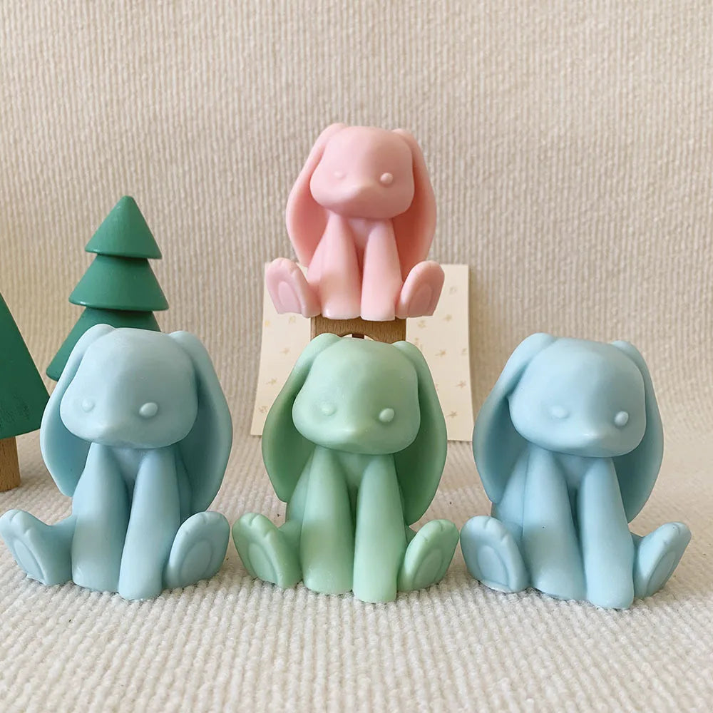 3D Rabbit Silicone Mold – Bunny Candle, Soap & Resin Mould