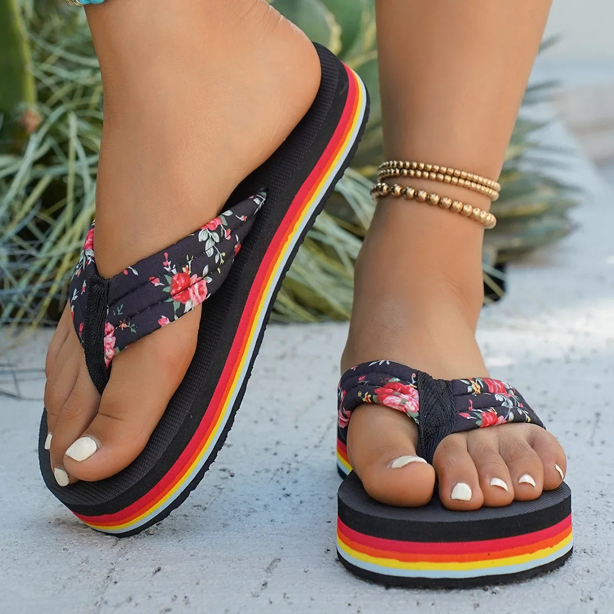 Women's Lightweight Non-Slip Flip Flops | Summer Beach Slippers