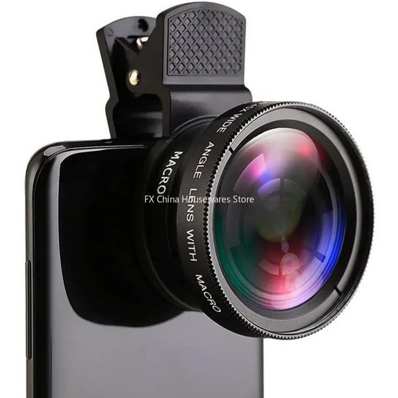 2-in-1 Phone Camera Lens Kit – Wide-Angle & Macro Clip-On