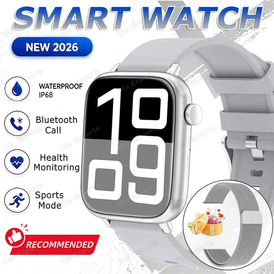 2026 Full Touch Screen Smart Watch Men Women 100+Sports Fitness
