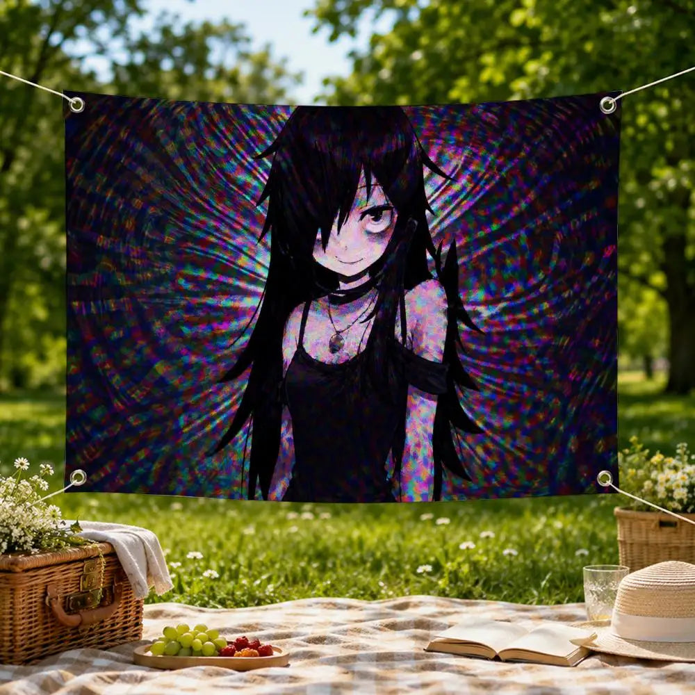 Anime Tomoko Kuroki Wall Flag Banner – Indoor & Outdoor Decor