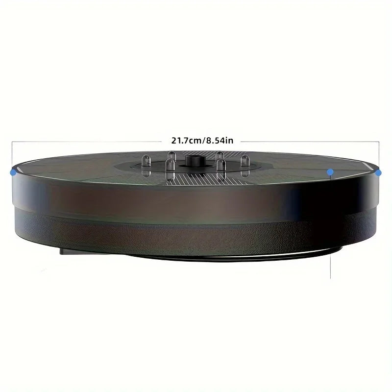 5.5W Solar Fountain Pump with LED Lights & Battery for Garden