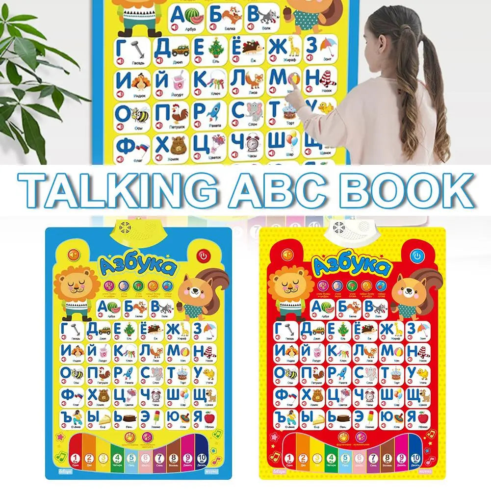 Russian Talking Alphabet Wall Chart – Interactive ABC 123 Poster
