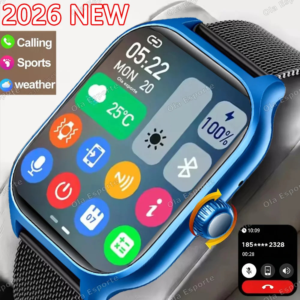 Ola Esporte 1.85" Smart Watch – Bluetooth Call & Fitness Tracker