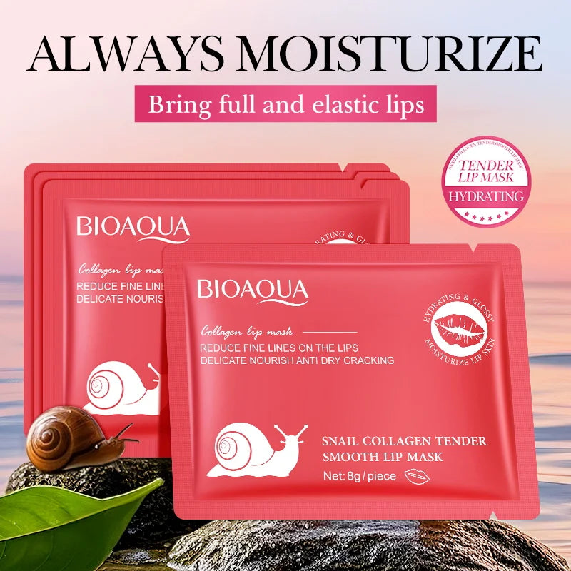 BIOAQUA Crystal Collagen Lip Mask 20pcs – Hydrating Lip Plumper