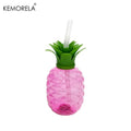 Kids Tropical Water Bottle – Pineapple & Coconut Cup with Straw