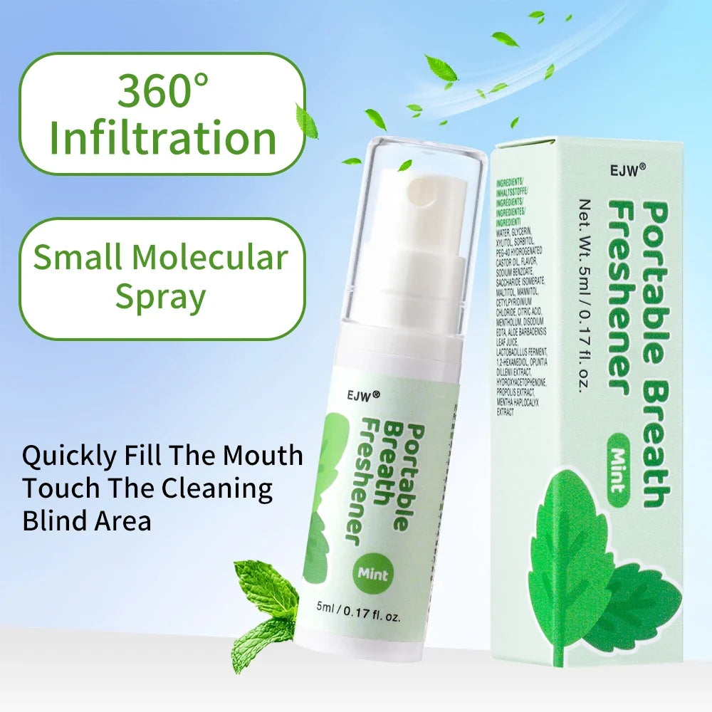 EJW Probiotic Oral Breath Spray – Mint, Peach & Grape Combo