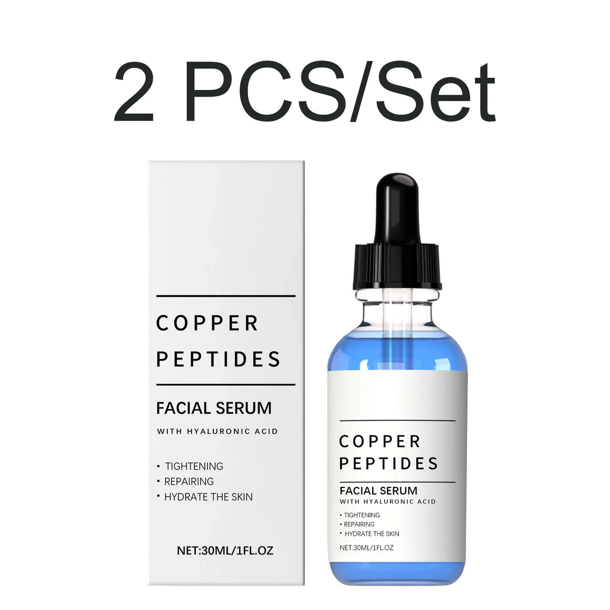 Copper Peptide Face Serum – Hydration & Skin Barrier Repair 30ml