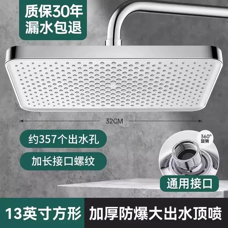 12-Inch Rainfall Shower Head – High Pressure & Water Saving Chrome