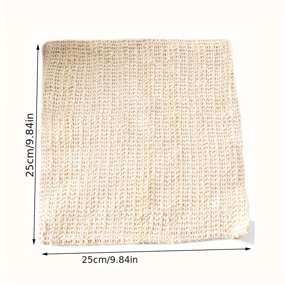 Cotton & Linen Exfoliating Scrub Towel | Face & Body Bath Cloth