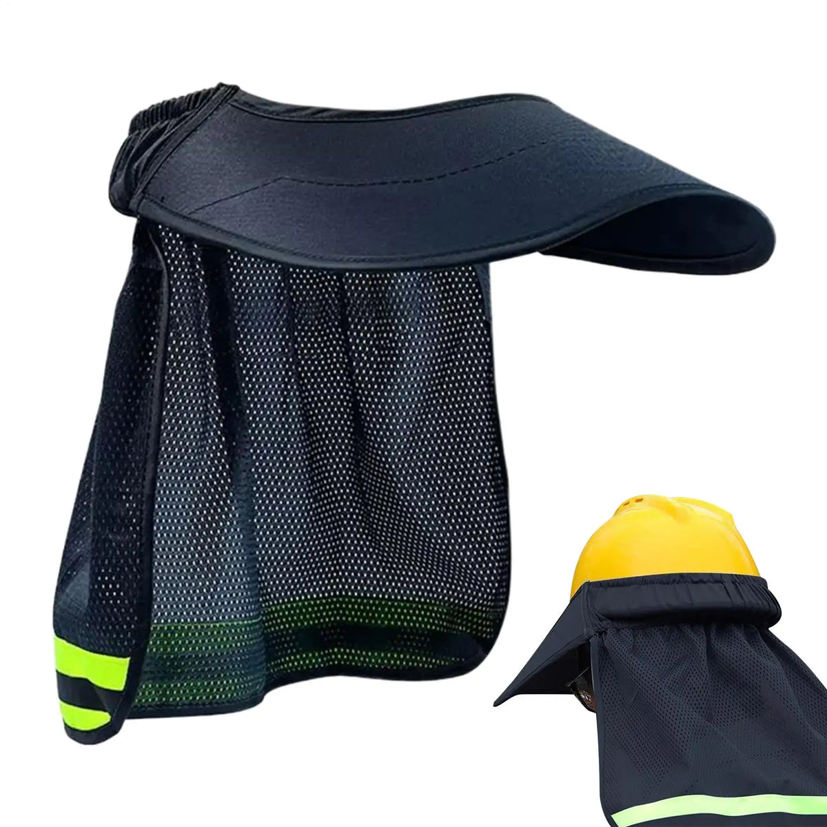 Hard Hat Visor Sun Shade Reflective Strip Protective Helmet