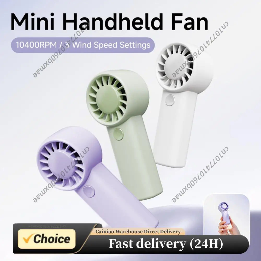 Personal Fans 3 Speed Adjustable Cooling Fan Type-c Rechargeable