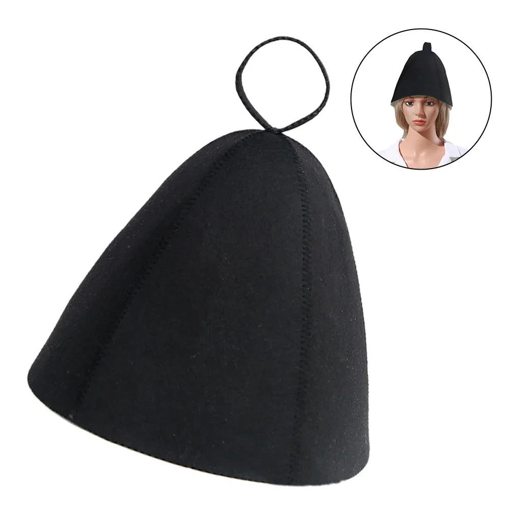Thickened Felt Sauna Hat – Heat Protection Cap | One Size
