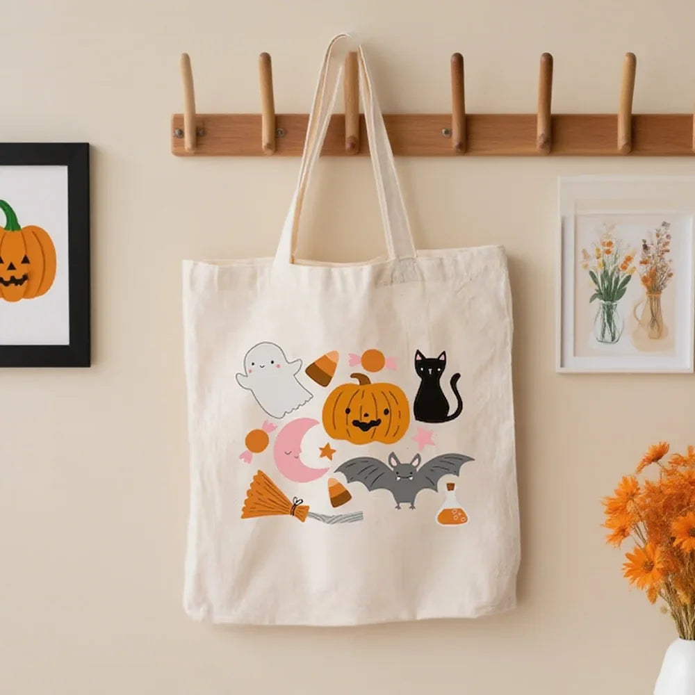 Personalized Halloween Trick or Treat Tote Bags – Set of 3
