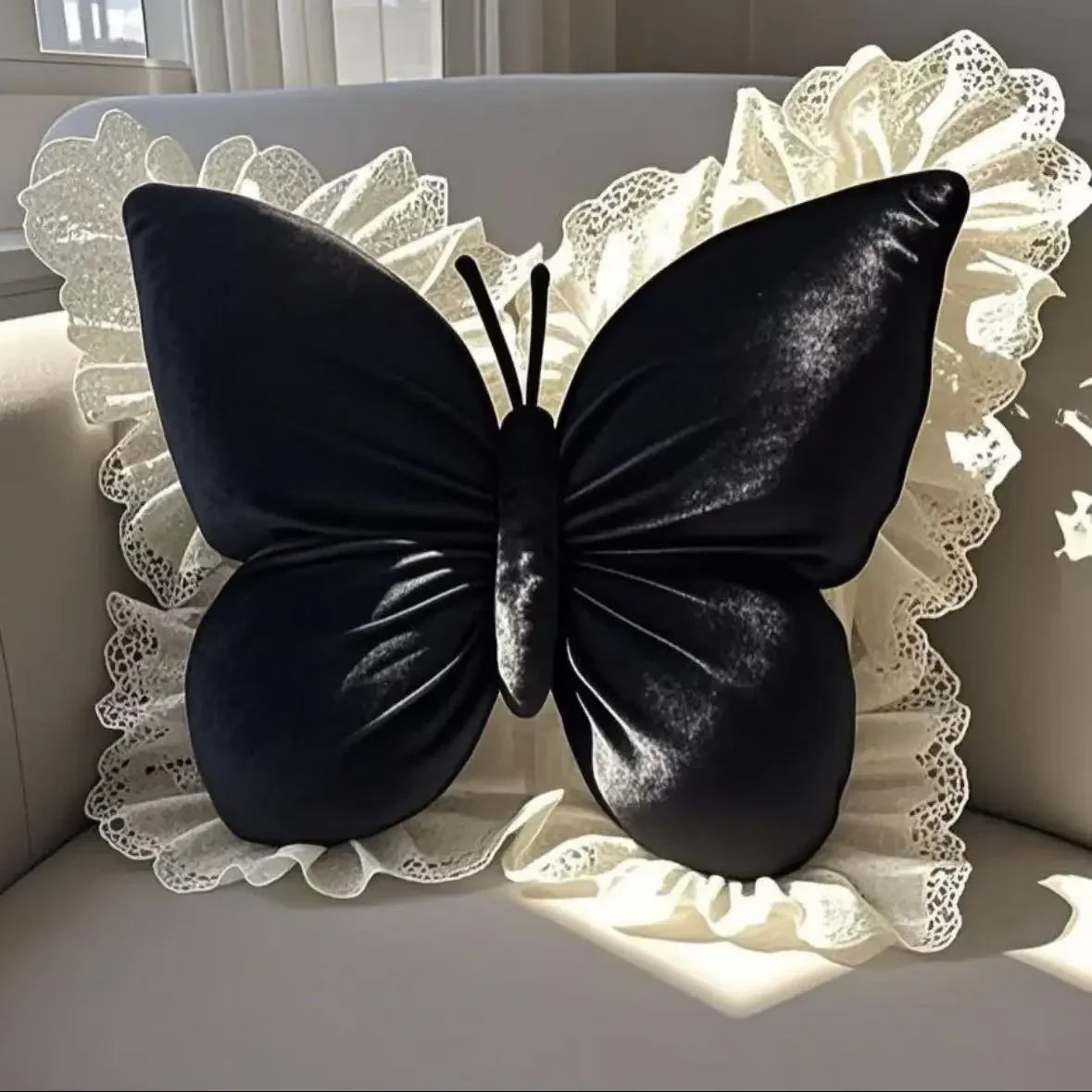 Princess Butterfly Bow Cushion | Decorative Sofa & Office Pillow