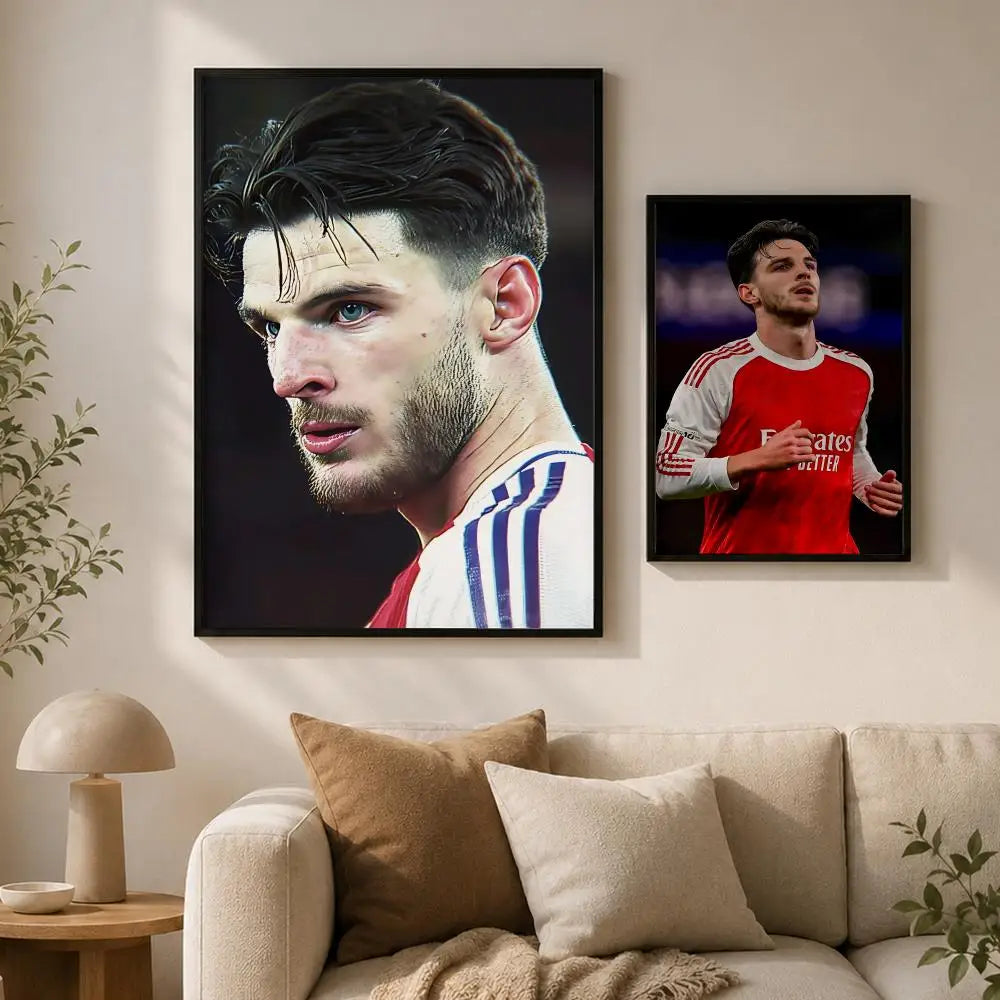 Declan Rice Football Poster – Waterproof Self-Adhesive Wall Art