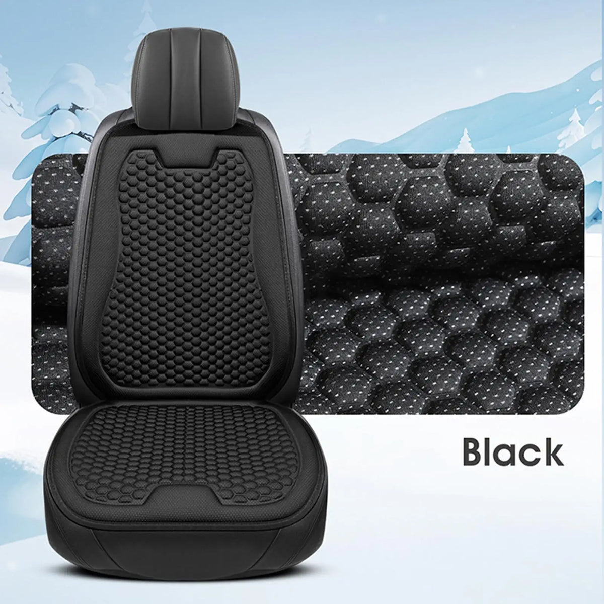 Cooling Car Seat Cover – Breathable Ergonomic Universal Fit