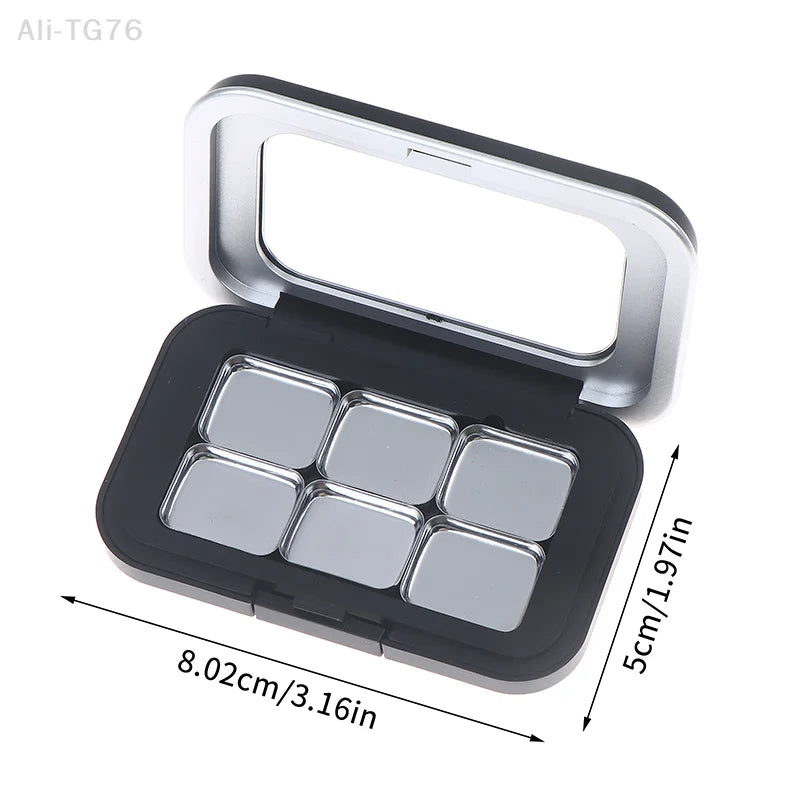 DIY Magnetic Empty Makeup Palette with Mirror – 1–8 Grids