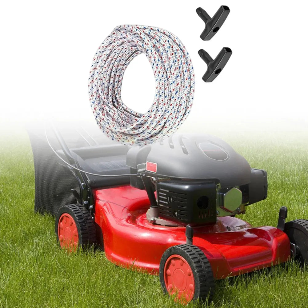 Recoil Starter Rope & Handle Set for GX160 Lawn Mower 15m
