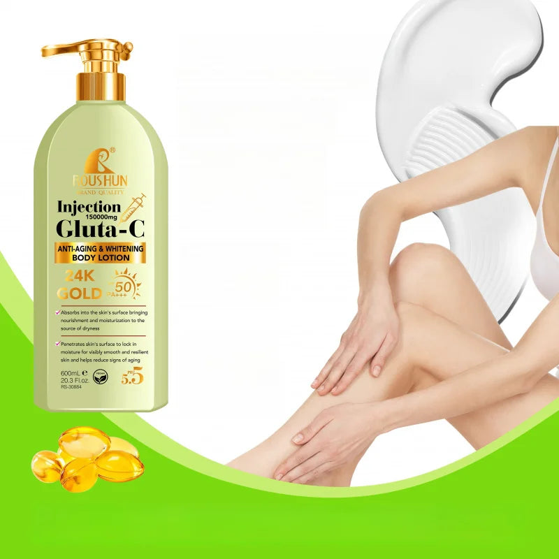 ROUSHUN GLUTA-C 2-in-1 Body Lotion & Sun Cream 600ml