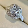 925 Silver CZ Diamond Bridal Ring Set | Women's Wedding Rings