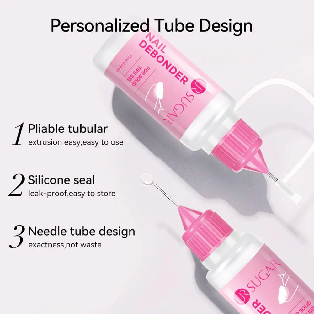 Nail Solid Gel Glue Remover Debonder Fast Dissolve Liquid Fake Tips