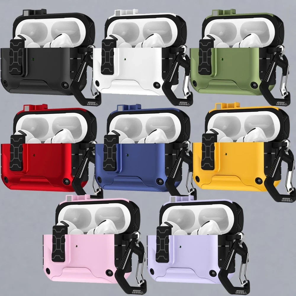 AirPods Pro 3 MagSafe Case – Magnetic Lock, Kickstand & Carabiner