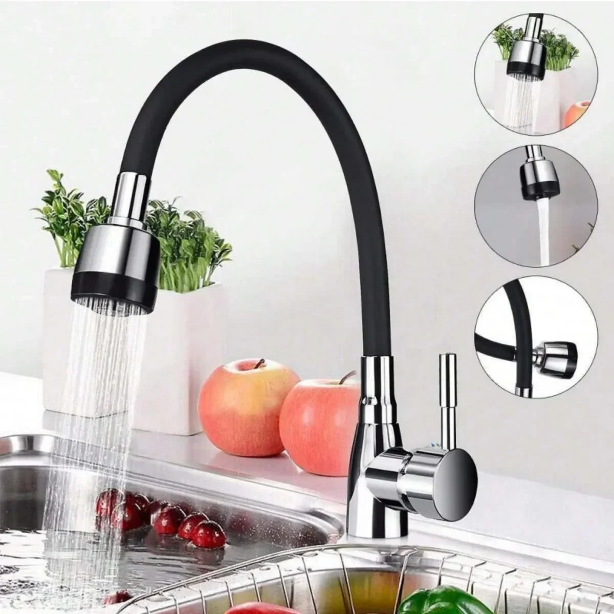 Modern 304 Stainless Steel Kitchen Faucet | Single Handle