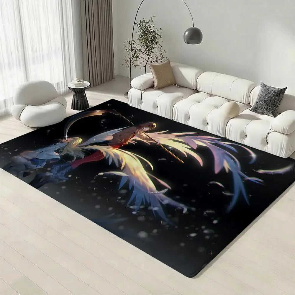 Angels of Death Anime Flannel Floor Mat – Non-Slip Soft Rug