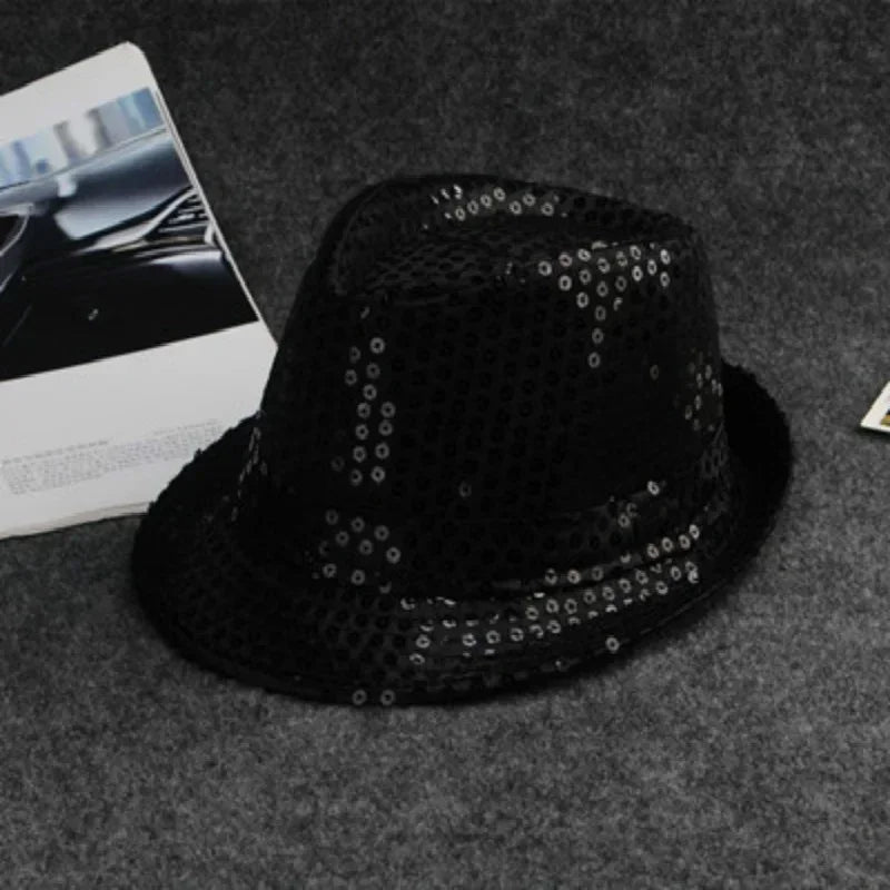 Sequin Top Hat – Jazz, Hip Hop & Dance Party Hat Kids & Adults