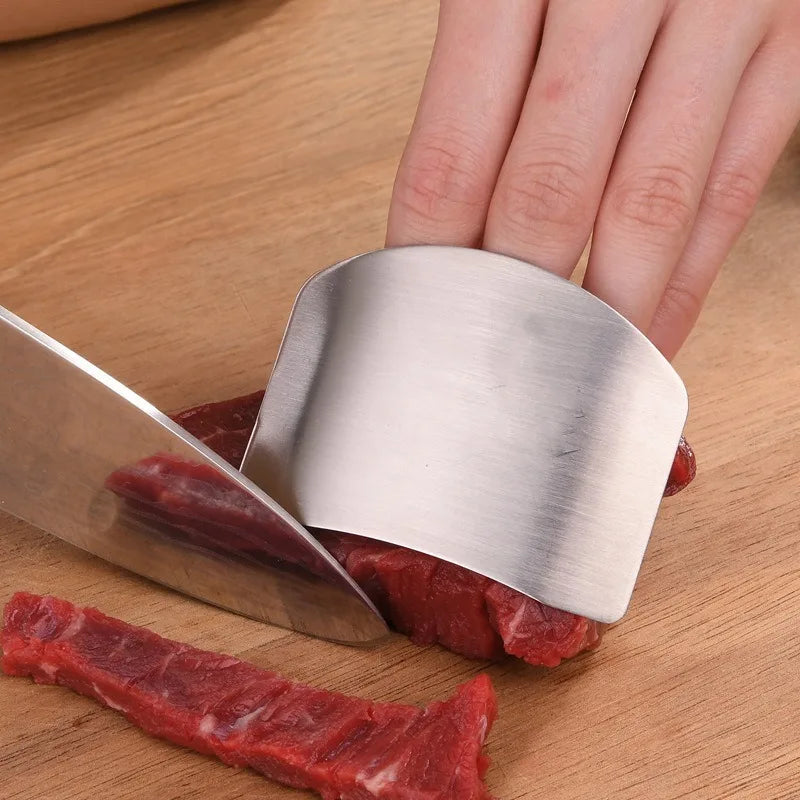 Stainless Steel Finger Guard – Kitchen Safety Cutting Tool