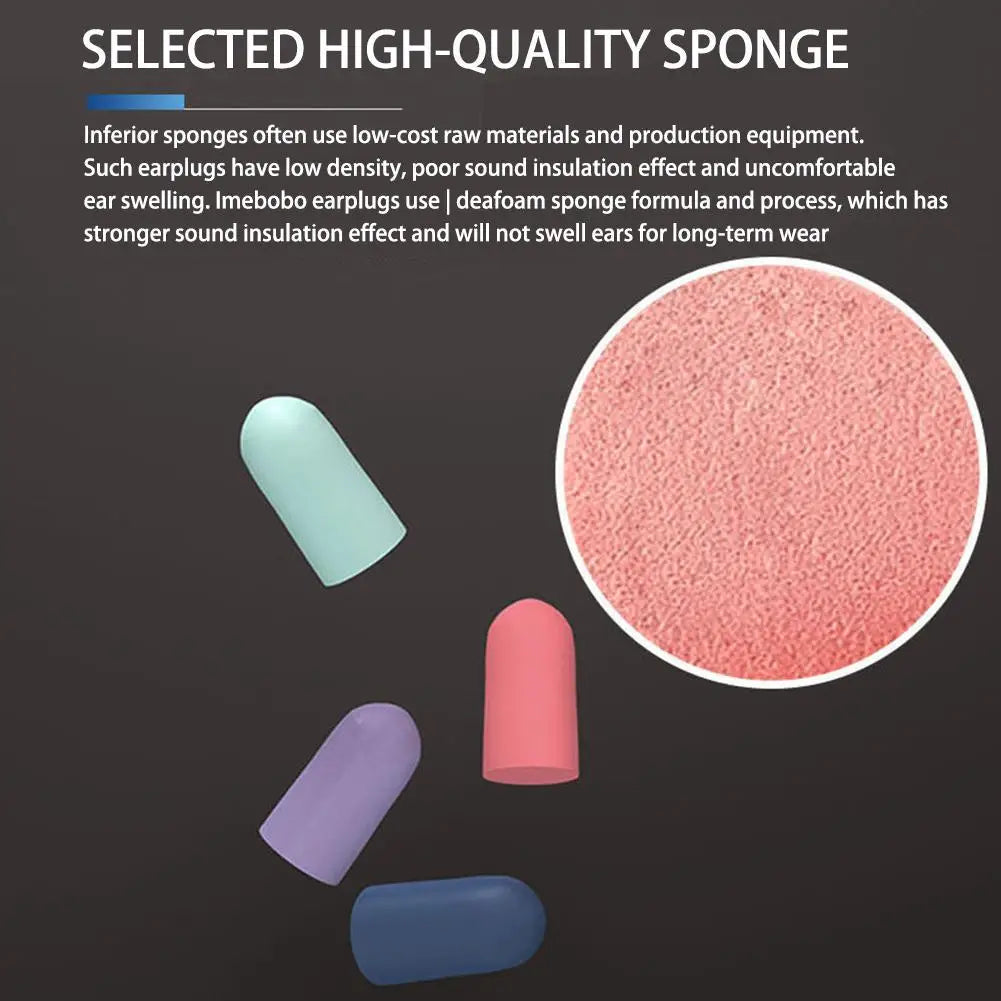 Sleeping Capsule Sponge Earplugs – Soundproof Noise Reduction