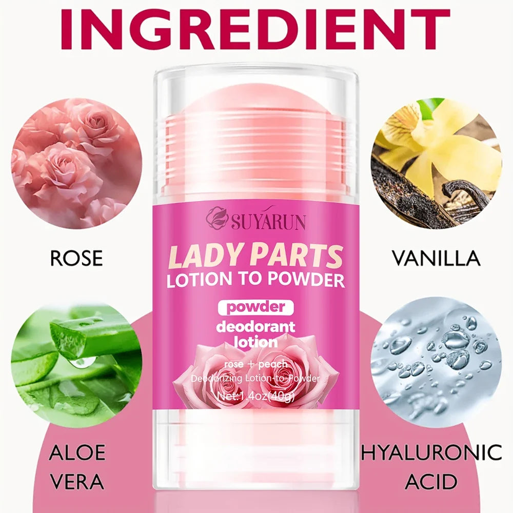 SUYARUN Rose Deodorant Cream for Women – Anti-Sweat & Moisturizing