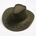 Wide Brim Western Cowboy Hat – Unisex Faux Suede Sun Hat