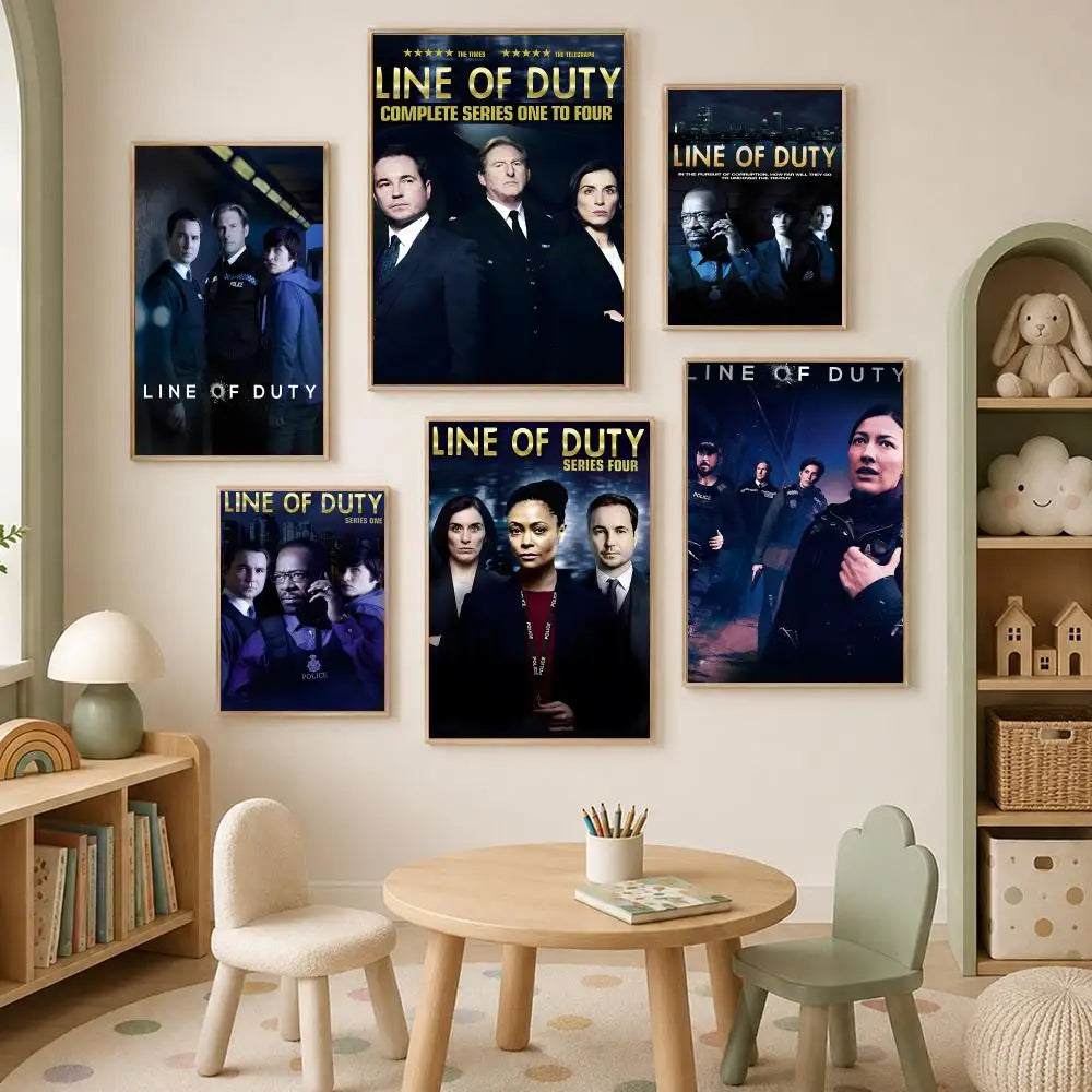 Line of Duty HD PVC Self-Stick Wall Poster | Waterproof Decor