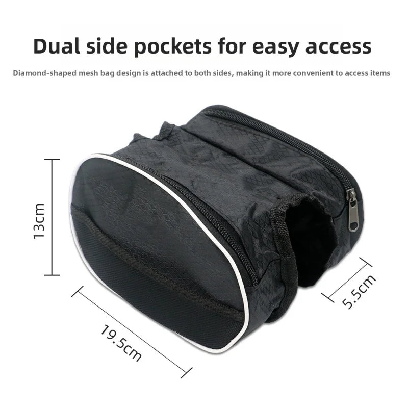 Waterproof Ultralight Bike Top Tube Frame Bag – MTB Phone Pouch