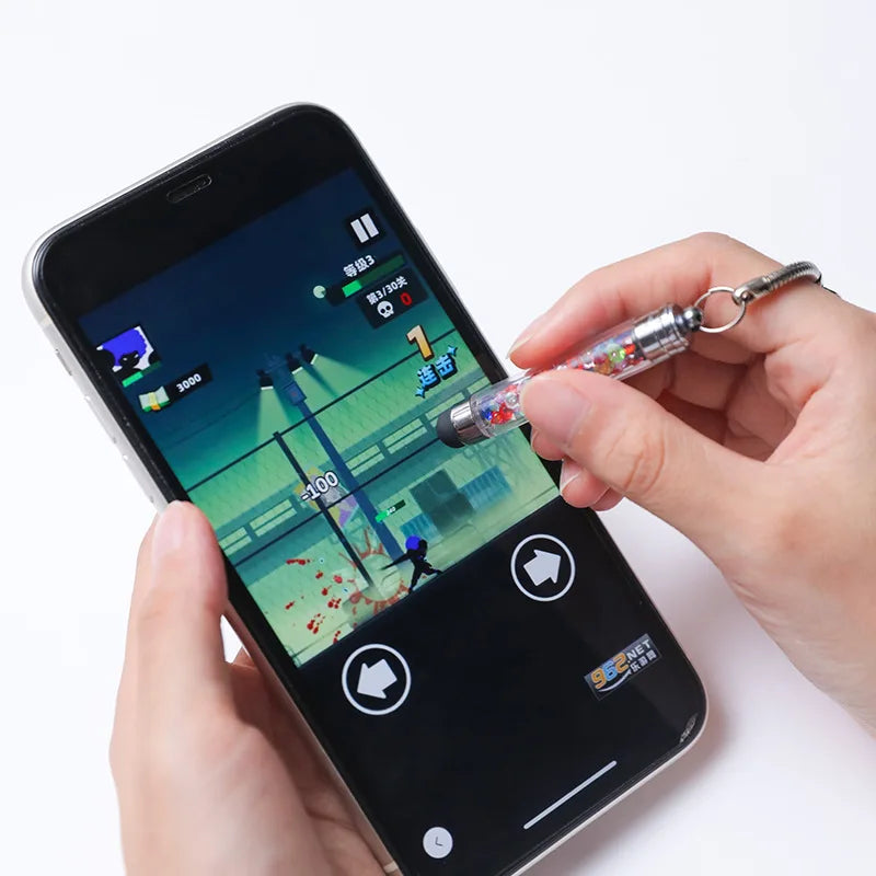 Crystal Pendant Capacitive Stylus Universal Touch Screen Pencil Cell